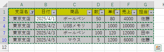 Ctrl + C でコピー