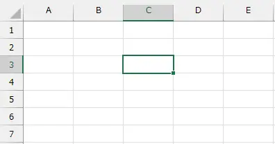 選択したい行のいずれかのセルをクリックしてアクティブにします