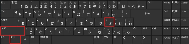 Ctrl + Shift + ；