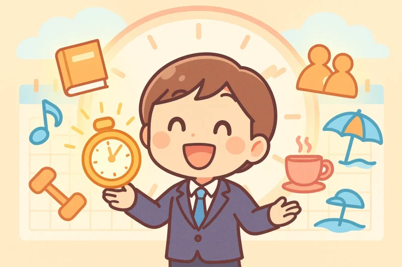 生まれた時間で新しいスキルを身につけたり、早く仕事を終えてプライベートを充実させたり