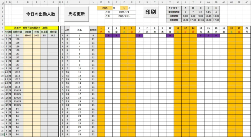 生産計画連動型シフト管理ツール【クリ8】