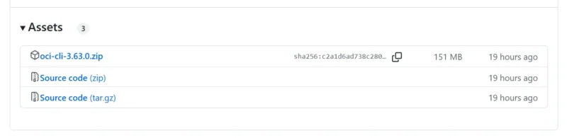 Latest表記があるバージョンのダウンロード部分の参考画像